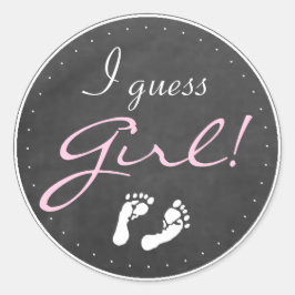 Jag antar att Girl Runt Klistermärke