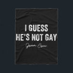 Jag antar att han inte är Gay Groom Crew Bachelor  Fleecefilt<br><div class="desc">Jag antar att han inte är Gay Groom Crew Bachelor Party Stag Manar</div>