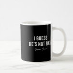 Jag antar att han inte är Gay Groom Crew Bachelor  Kaffemugg<br><div class="desc">Jag antar att han inte är Gay Groom Crew Bachelor Party Stag Manar</div>