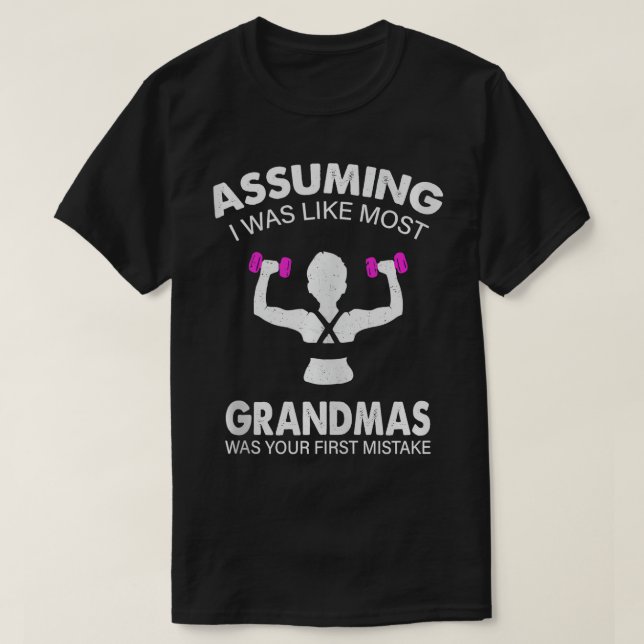 Jag antar att jag var som de flesta mormas-träning t shirt (Design framsida)