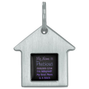 Jag antar att min riktiga Mamma är en B*tch Hund N ID-bricka Husdjur