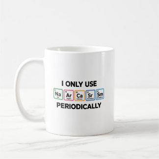 Jag Använder Endast Sarcasm Periodiskt Kemist Kemi Kaffemugg