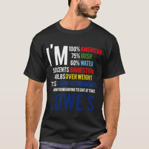 Jag är 100 amerikanska 70 irish Funny Quote T Shirt