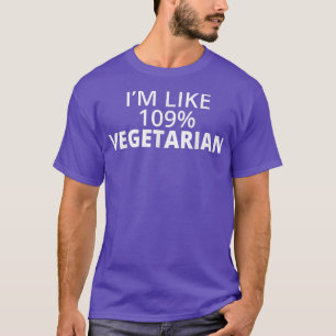 Jag är 100 procent Vegetarian Sarcasm Sarcastic Sa T Shirt