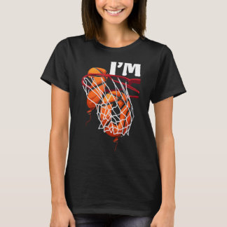 Jag är 10 år gammal basketspelare 10:e födelsedage t shirt