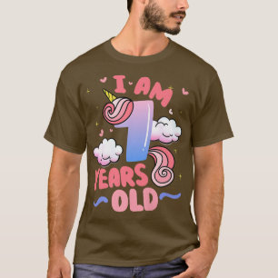 Jag är 10 år gammal Unicorn ThBäste 7:e Birthday P T Shirt
