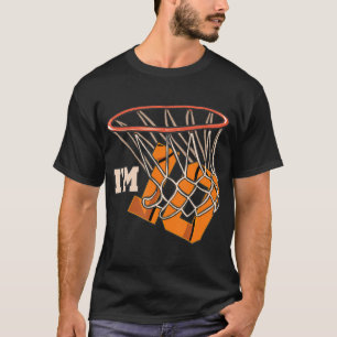 Jag är 10 Basketball Theme Födelsedagsfest Firande T Shirt