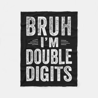 Jag är 10:e födelsedagsgåvor 10 år gammal fleecefilt