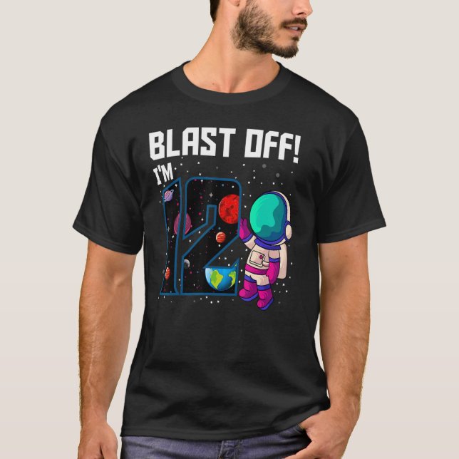 Jag är 12-dagars Astronaut 12:e Space Par T Shirt (Framsida)
