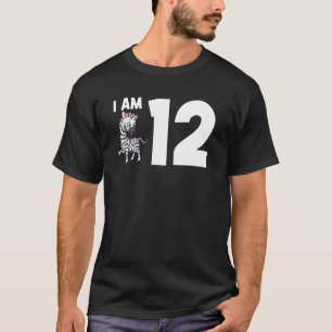 Jag är 12 Zebra 12 år gammal T Shirt