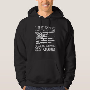 Jag är 1776 säker på att ingen tar mina vapen USA Hoodie
