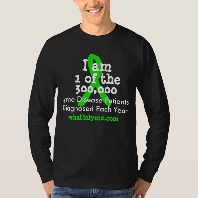 Jag är 1 av de 300,000 borrelia-skjorta t-shirt (Framsida)