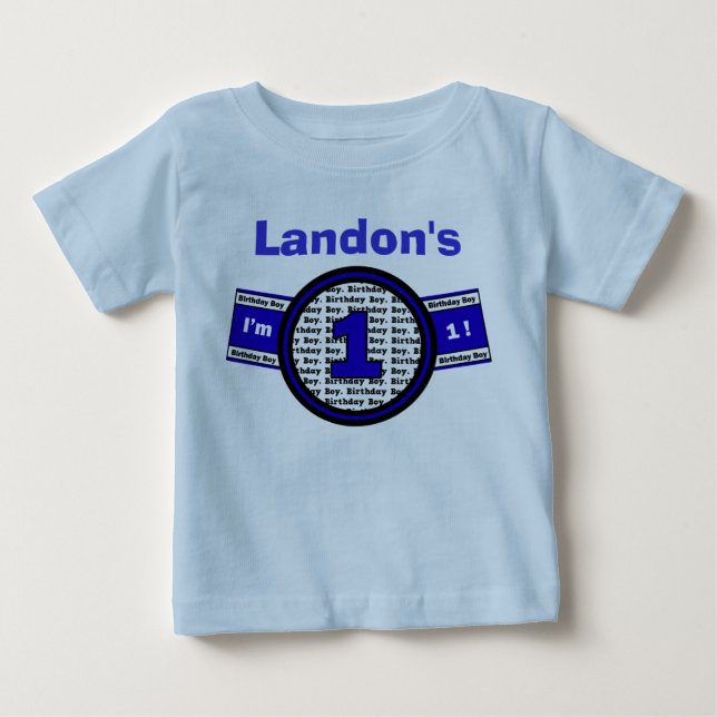 Jag är 1! Birthday Shirt Tee Shirt (Framsida)