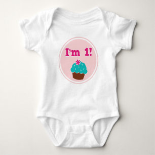 Jag är 1 Cupkaka Birthday T-shirt