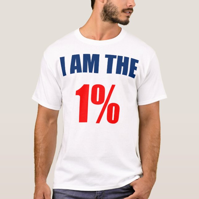Jag är 1 procent t-shirt (Framsida)