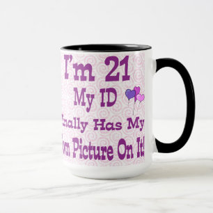 Jag är 21 ID-mugg Mugg