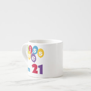 Jag är 21 på födelsedagen T-shirts och presenter. Espressomugg