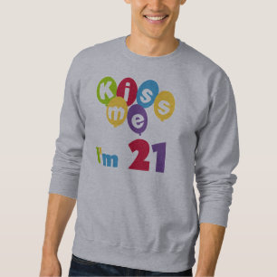 Jag är 21 på födelsedagen T-shirts och presenter. Lång Ärmad Tröja