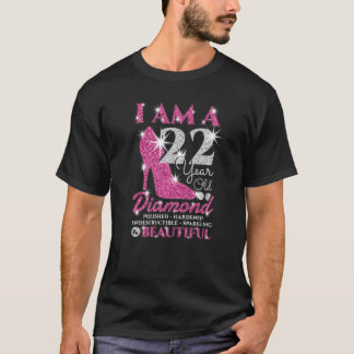 Jag är 22 år gammal Diamond Womens 22:a födelsedag T Shirt