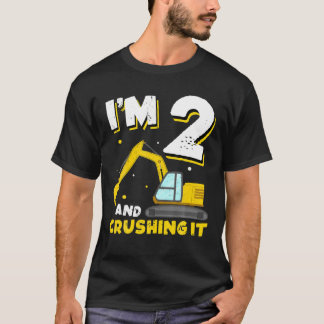 Jag är 2 år gammal och krossar den andra fågeln t shirt