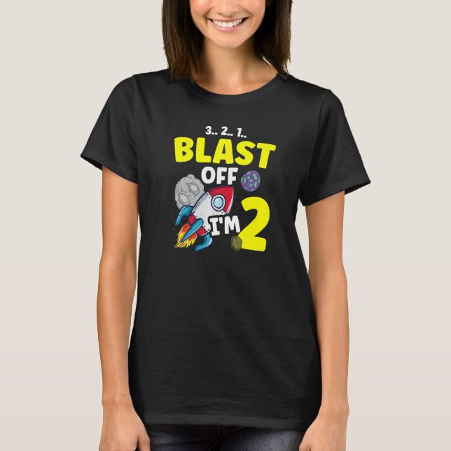 Jag är 2 Science Future Scientist Grattis på födel T Shirt (Framsida)