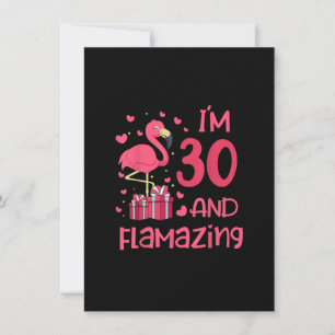 Jag är 30 och flamazing - Fantastisk 30års födelse Inbjudningar