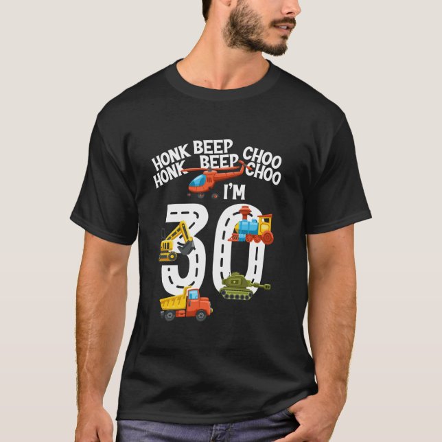 Jag är 30års födelsedag Coola Lastbilar Älskare 30 T Shirt (Framsida)