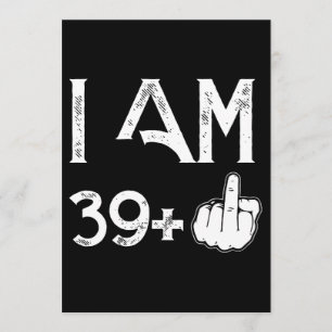 Jag är 39 plus 1-födelsedagskalv kort