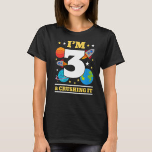 Jag är 3 framtidens forskare Grattis på födelsedag T Shirt