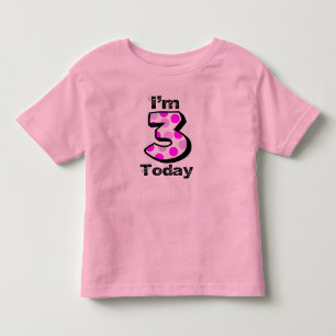 Jag är 3 idag Girls Birthday Shirt Tee Shirt