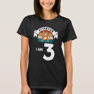 Jag är 3 katt 3:e födelsedagen t shirt