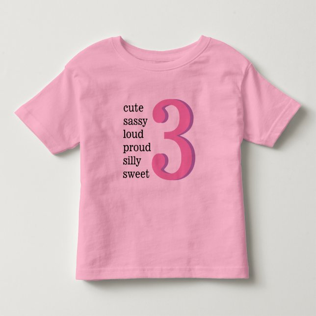 Jag är 3 Shirt Tee (Framsida)