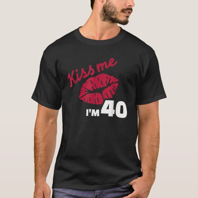 Jag är 40 år. t shirt (Framsida)