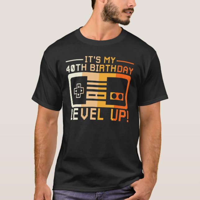 Jag är 40-nivåers spelmodul för spelkontroll t shirt (Framsida)
