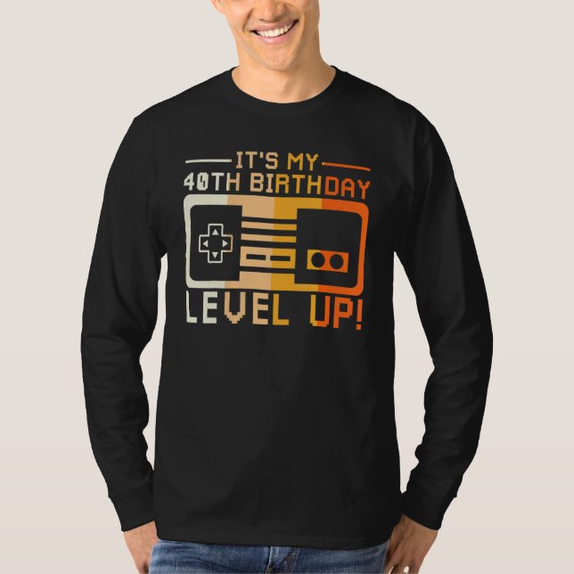 Jag är 40-nivåers spelmodul för spelkontroll t shirt (Framsida)