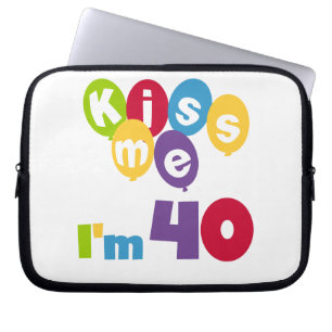 Jag är 40 på födelsedagen T-shirts och presenter. Laptop Sleeve