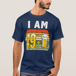 Jag är 49 plus öl 50:e födelsedagen t shirt