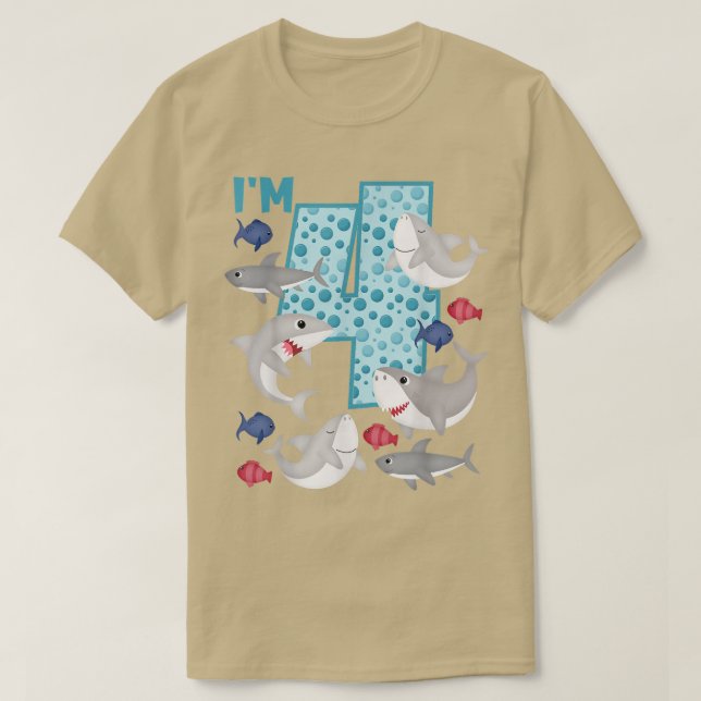 Jag är 4 4e födelsedagen-besättningsmedlemmen i fa t shirt (Design framsida)