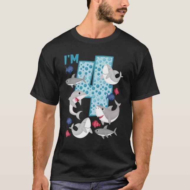 Jag är 4 4e födelsedagen-besättningsmedlemmen i fa t shirt (Framsida)