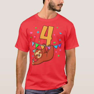 Jag är 4 år gammal med barns födelsedag 4 år t shirt