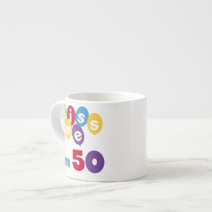 Jag är 50 på födelsedagen T-shirts och presenter. Espressomugg