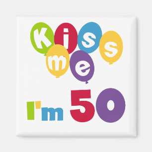 Jag är 50 på födelsedagen T-shirts och presenter. Magnet