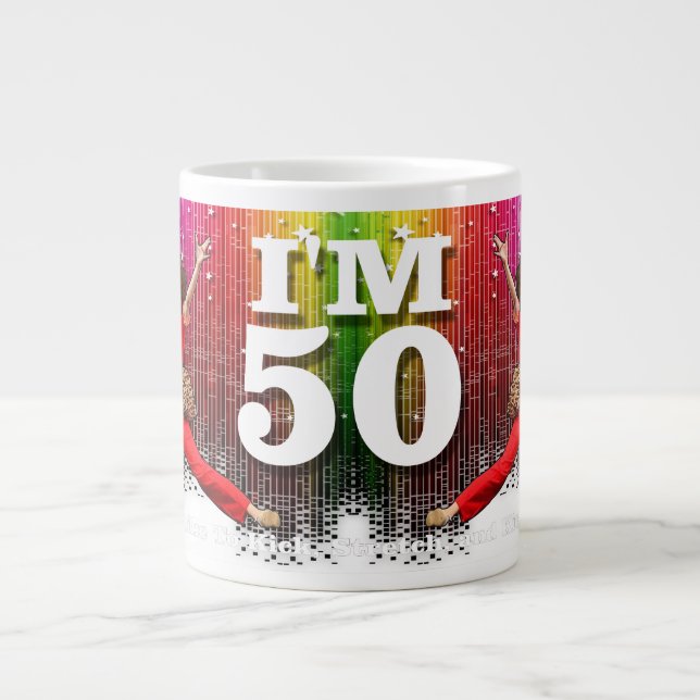 Jag är 50 Sally O'Malley Rolig 50-årsdag Retro Jumbo Mugg (Framsidan)