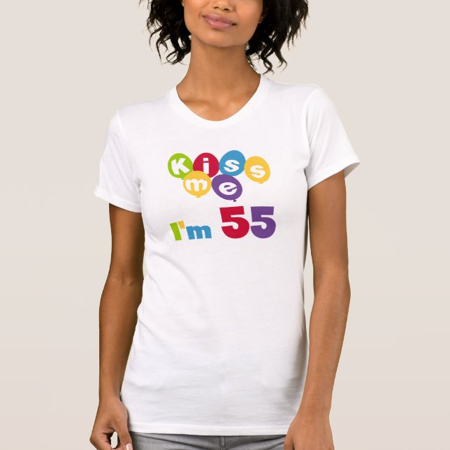 Jag är 55 på födelsedagen Tshirts och presenter. (Framsida)