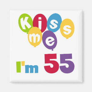 Jag är 55 på födelsedagen Tshirts och presenter. Magnet