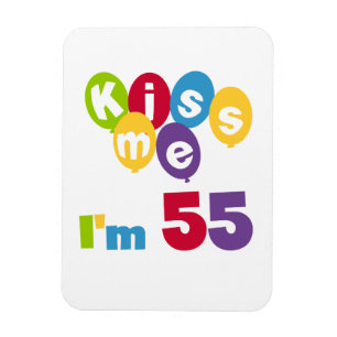 Jag är 55 på födelsedagen Tshirts och presenter. Magnet