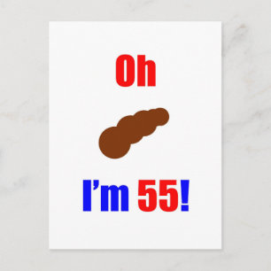 Jag är 55. vykort