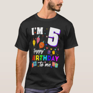 Jag är 5 år gammal Grattis på födelsedagen till mi T Shirt