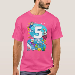 Jag är 5 år gammal havsdykardjur Bir T Shirt