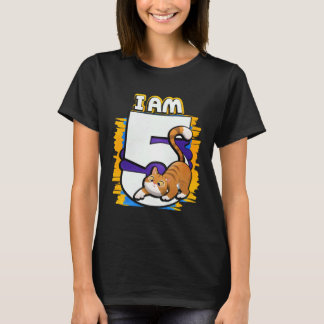 Jag är 5 Katt T Shirt